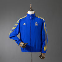 Cortavientos Reversible Real Madrid Azul - Amarillo Adultos