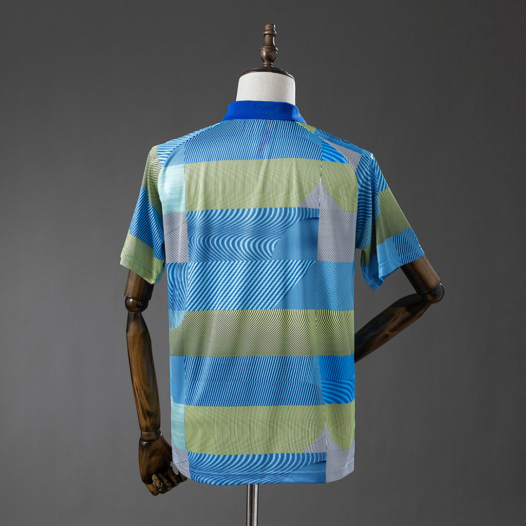 Polo Real Madrid Verde a Rayas 25/26 Adultos