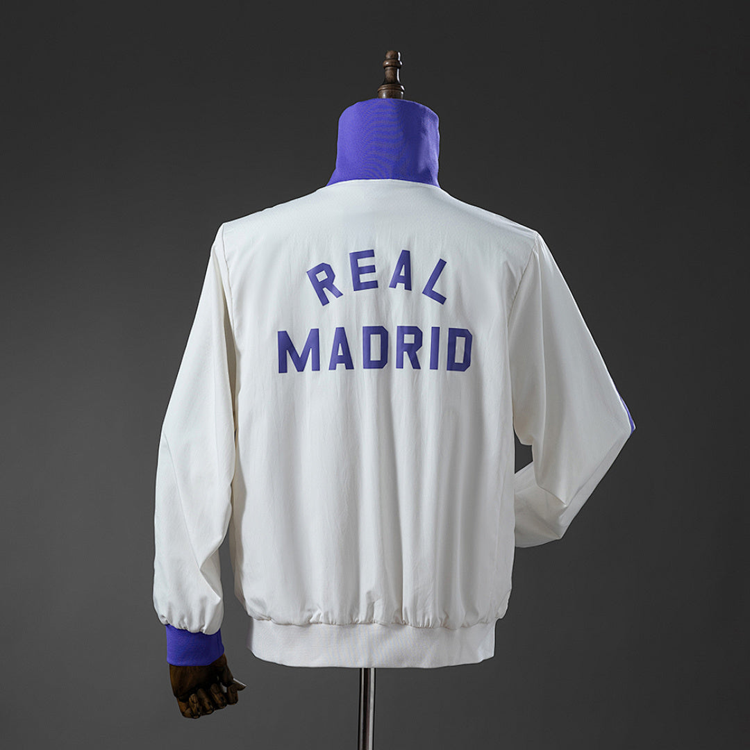 Cortavientos Real Madrid x Beckenbauer Miracle White - Magic Purple Adultos