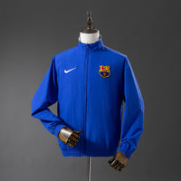 Cortavientos FC Barcelona Reversible Azul - Blanco Adultos