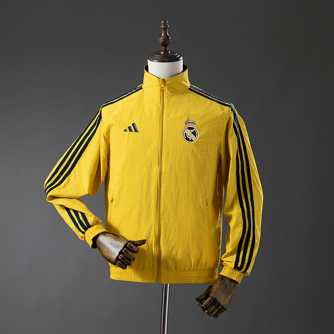 Cortavientos Reversible Real Madrid Amarillo - Rojo Adultos