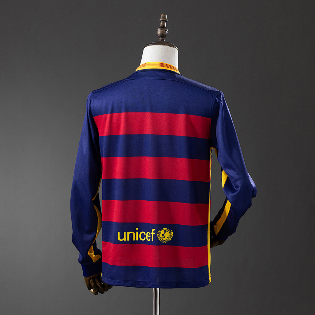 Camiseta FC Barcelona Local Manga Larga 15/16 Adultos