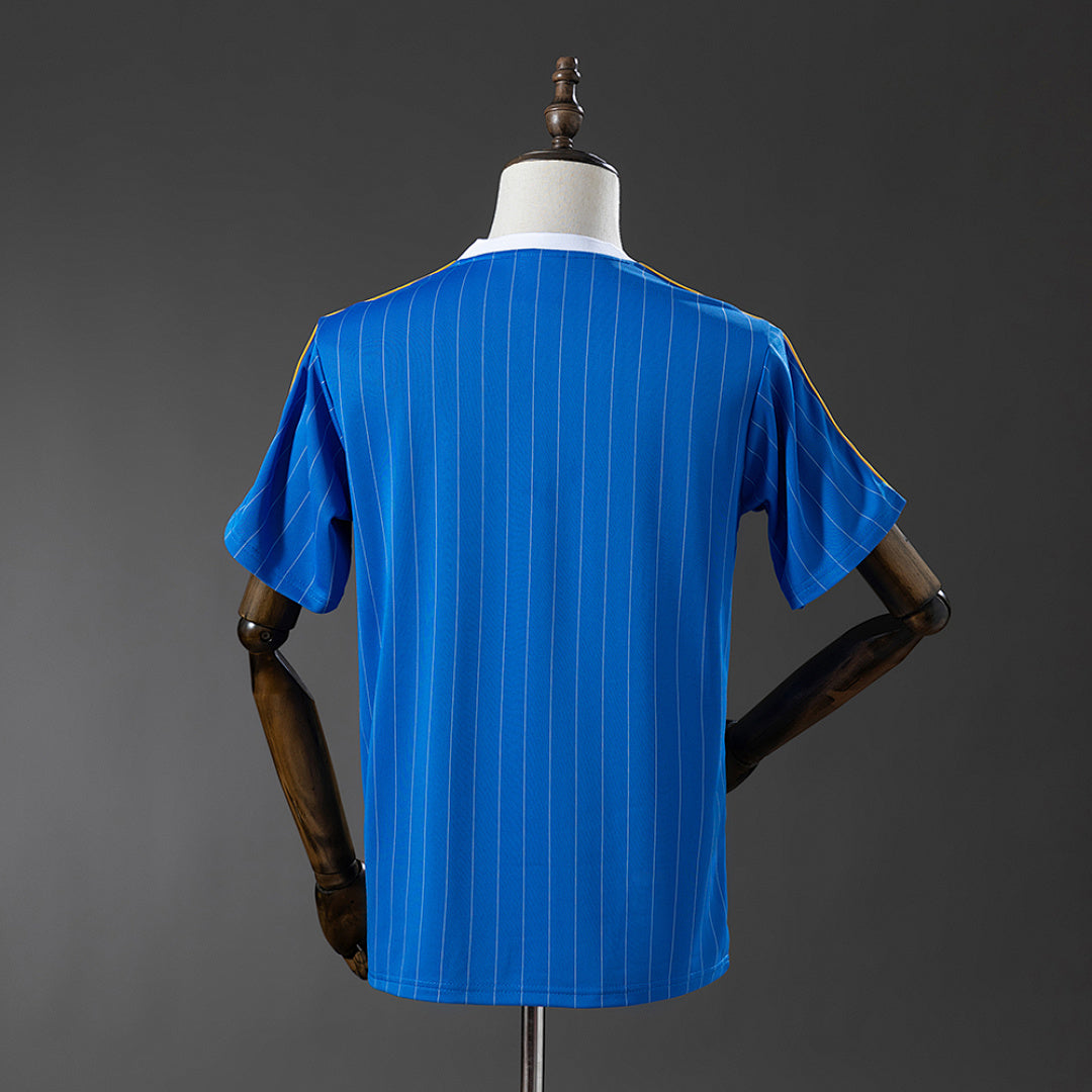 Camiseta Real Madrid Estilo Retro Azul 25/26 Adultos