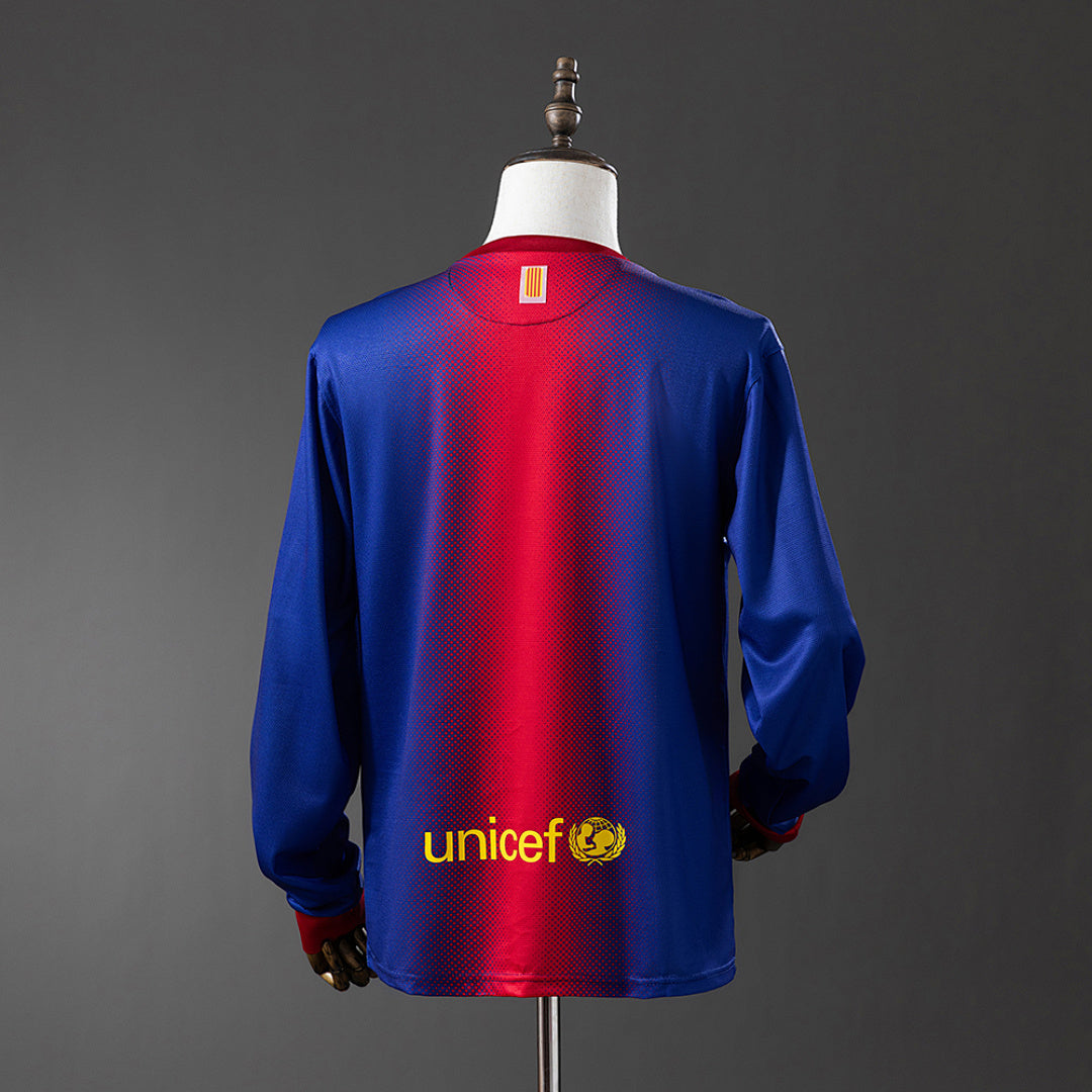 Camiseta FC Barcelona Local Manga Larga 12/13 Adultos