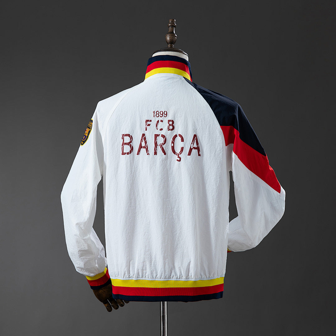 Cortavientos FC Barcelona Blanco Adultos