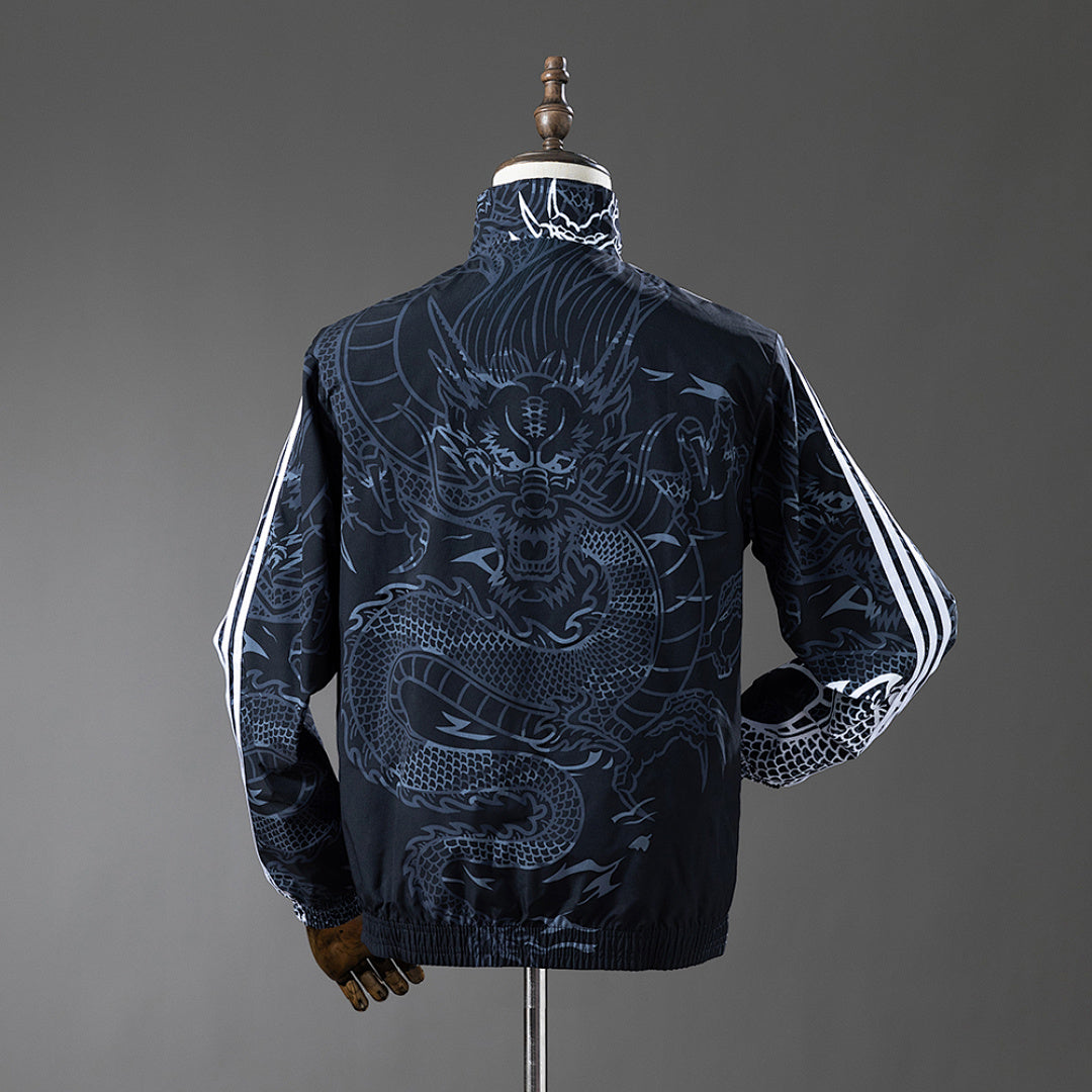 Cortavientos Reversible Real Madrid Negro - Black Dragon Adultos