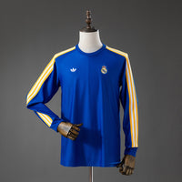 Camiseta Casual Real Madrid Terrace Icons Manga Larga Azul Adultos
