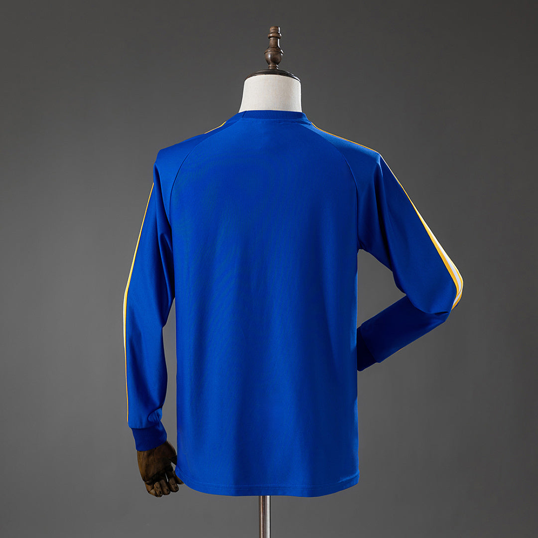 Camiseta Casual Real Madrid Terrace Icons Manga Larga Azul Adultos