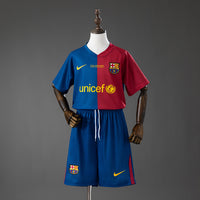 Camiseta + Short FC Barcelona Local 2008/2009 Niños