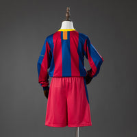 Camiseta + Short FC Barcelona Local Manga Larga 2010/2011 Niños