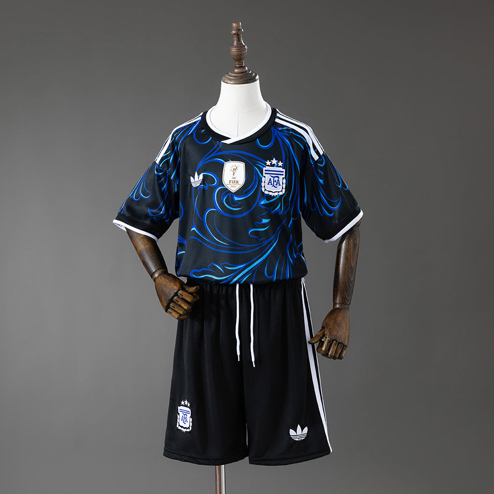 Camiseta + Short Argentina Visitante 25/26 Niños