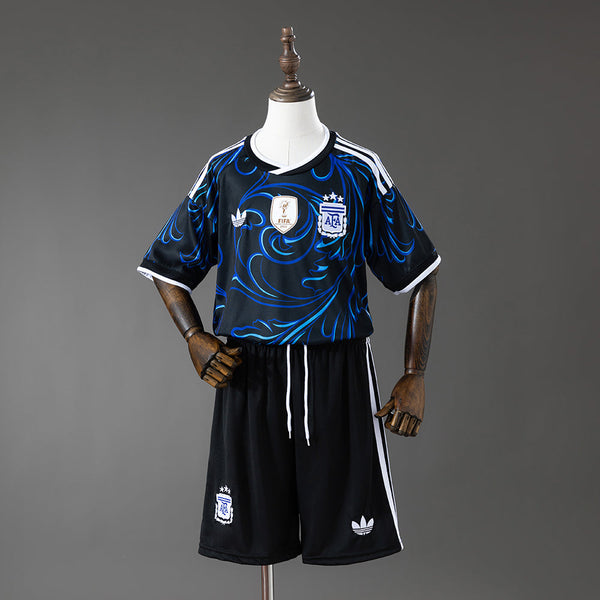 Camiseta + Short Argentina Visitante 25/26 Niños
