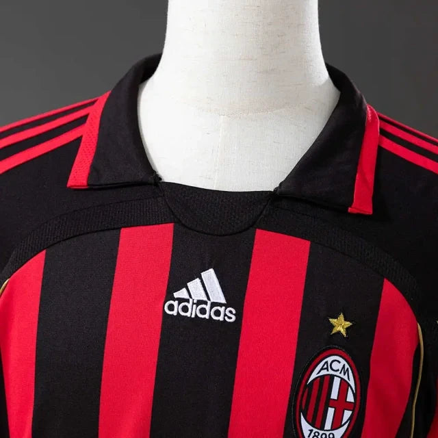 Camiseta AC Milan Local Manga Larga 2006/07 Adultos