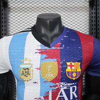 Camiseta Argentina Barcelona Edición Especial MESSI Adultos [PLAYER VERSION]