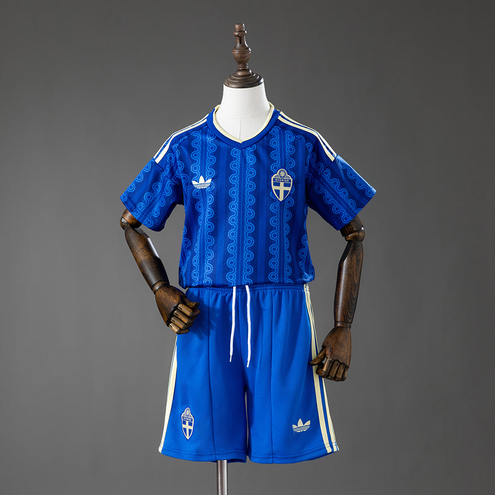 Camiseta + Short Suecia Visitante 26/27 Niños