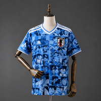Camiseta Japón Edición Especial Super Campeones Manga Azul Adultos