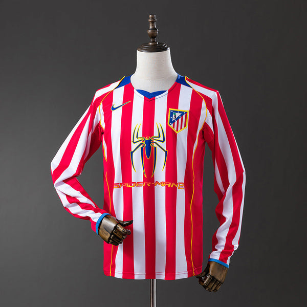 Camiseta Atlético de Madrid Local SpiderMan Manga Larga 2004/05 Adultos