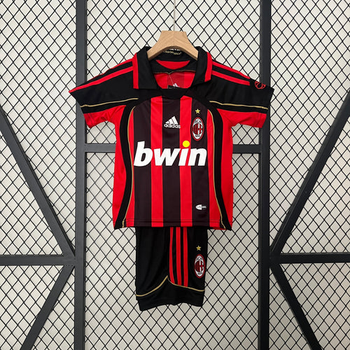 Camiseta + Short AC Milan 06/07 Retro Niños