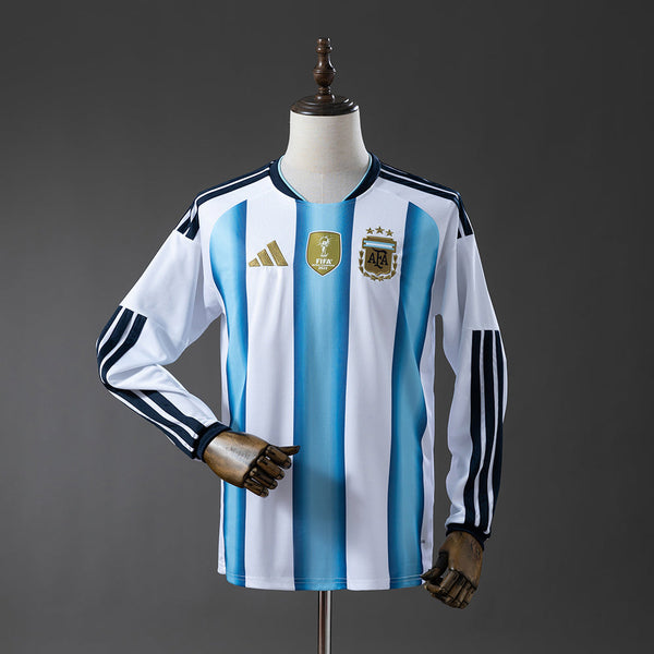 Camiseta Argentina Local 26/27 Adultos Manga Larga
