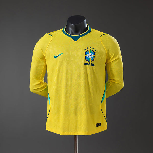 Camiseta Brasil Local 26/27 Adultos Manga Larga [PLAYER VESION]