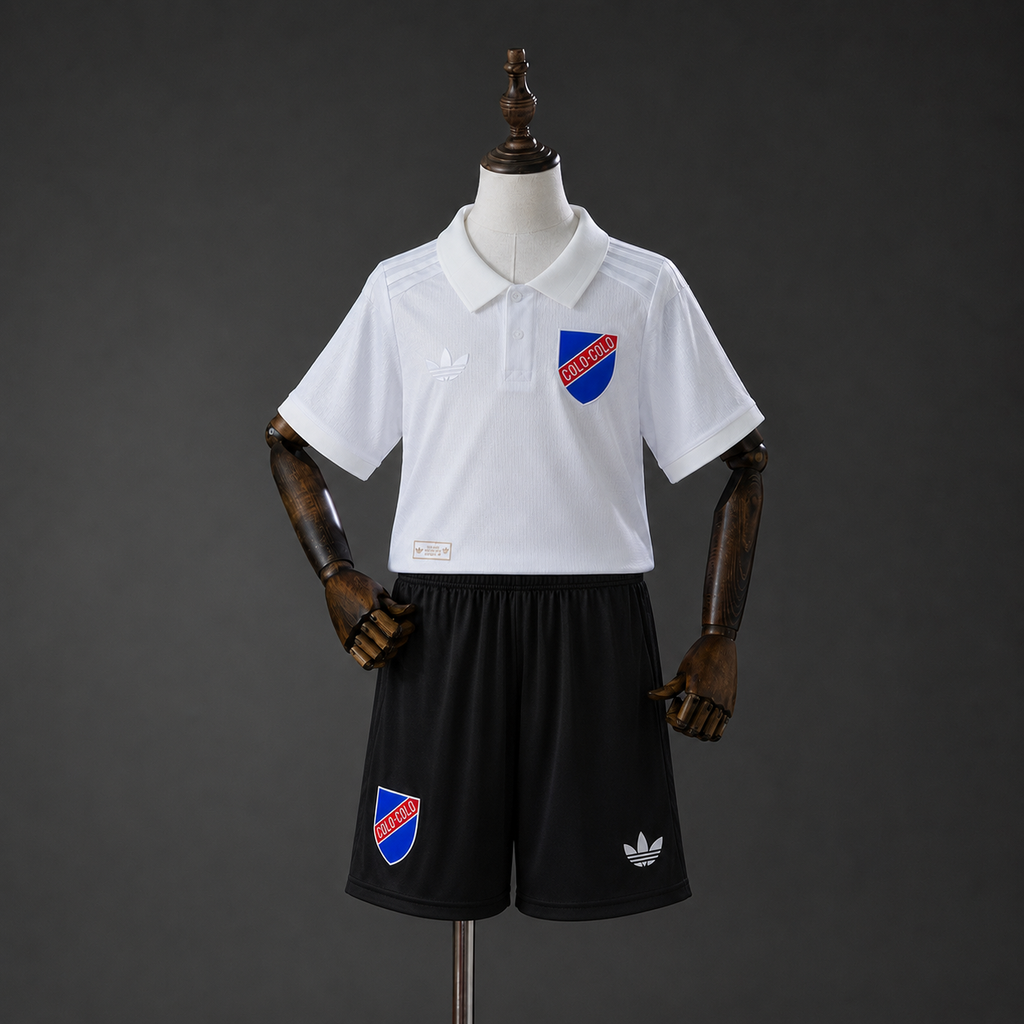 Camiseta + Short Colo-Colo Local 25/26 Niños Centenario 100 Años