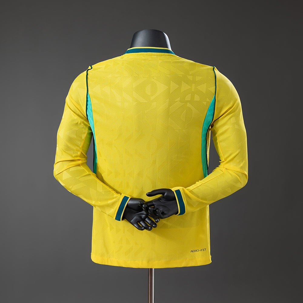Camiseta Brasil Local 26/27 Adultos Manga Larga [PLAYER VERSION]