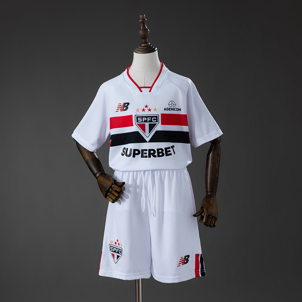 Camiseta + Short São Paulo Visitante 26/27 Niños