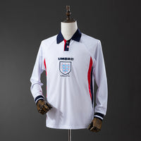 Camiseta Inglaterra Local Manga Larga 1998 Adultos