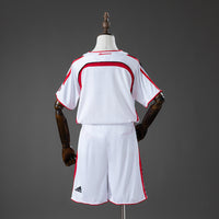 Camiseta + Short AC Milan Visitante Retro 06/07 Niños