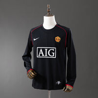 Camiseta Manchester United Visitante Manga Larga 07/08 Adultos