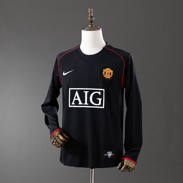 Camiseta Manchester United Visitante Manga Larga 07/08 Adultos