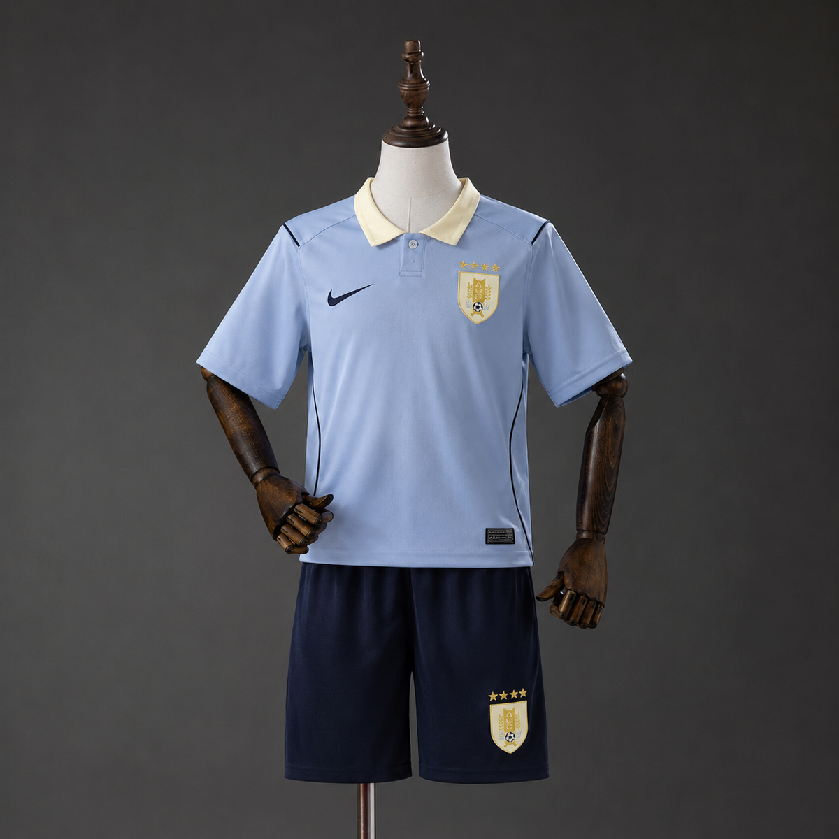 Camiseta + Short Uruguay Local 26/27 Niños