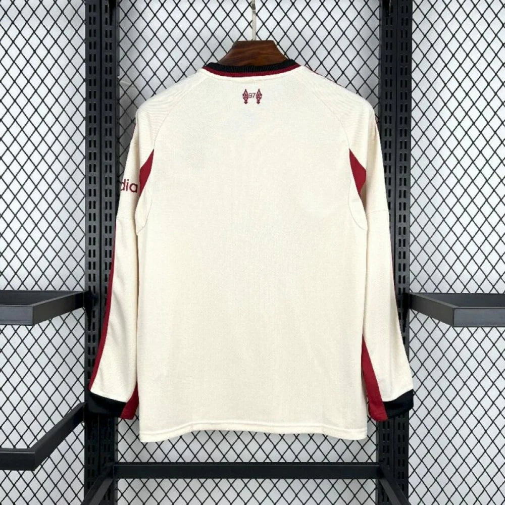 Camiseta Liverpool Visitante 25/26 Adultos Manga Larga