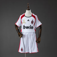 Camiseta + Short AC Milan Visitante Retro 06/07 Niños
