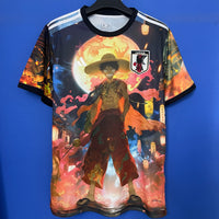 Camiseta Japón Edición Especial One Piece Luffy Fuego Adultos