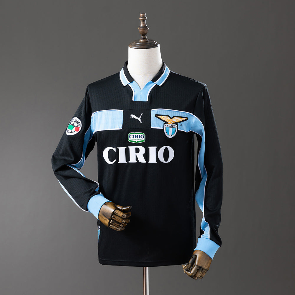 Camiseta Lazio Visitante Manga Larga 98/99 Adultos
