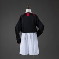 Camiseta + Short Manchester United Visitante Manga Larga 07/08 Niños
