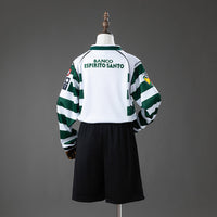 Camiseta + Short Sporting de Lisboa Local Manga Larga 2001/03 Niños