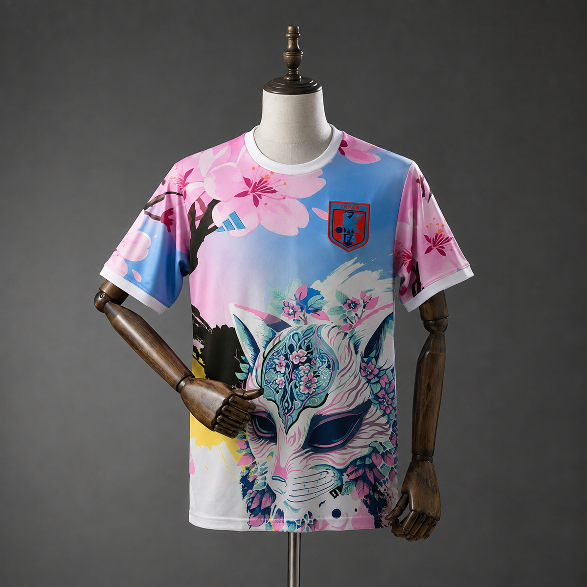 Camiseta Japón Edición Especial Kitsune Sakura Adultos