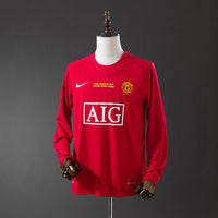 Camiseta Manchester United 07/08 Adultos Manga Larga