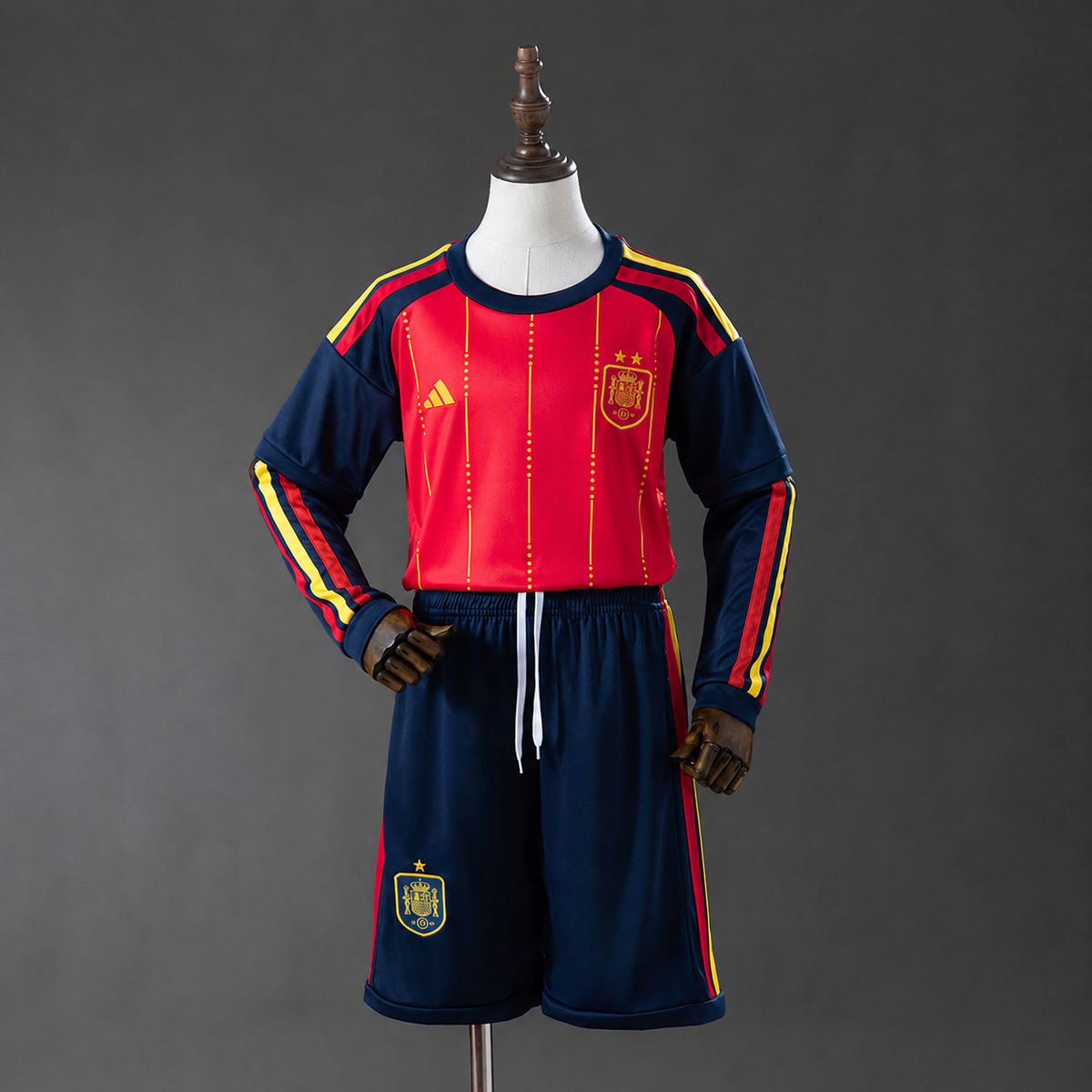 Camiseta + Short España Manga Larga 26/27 Niños
