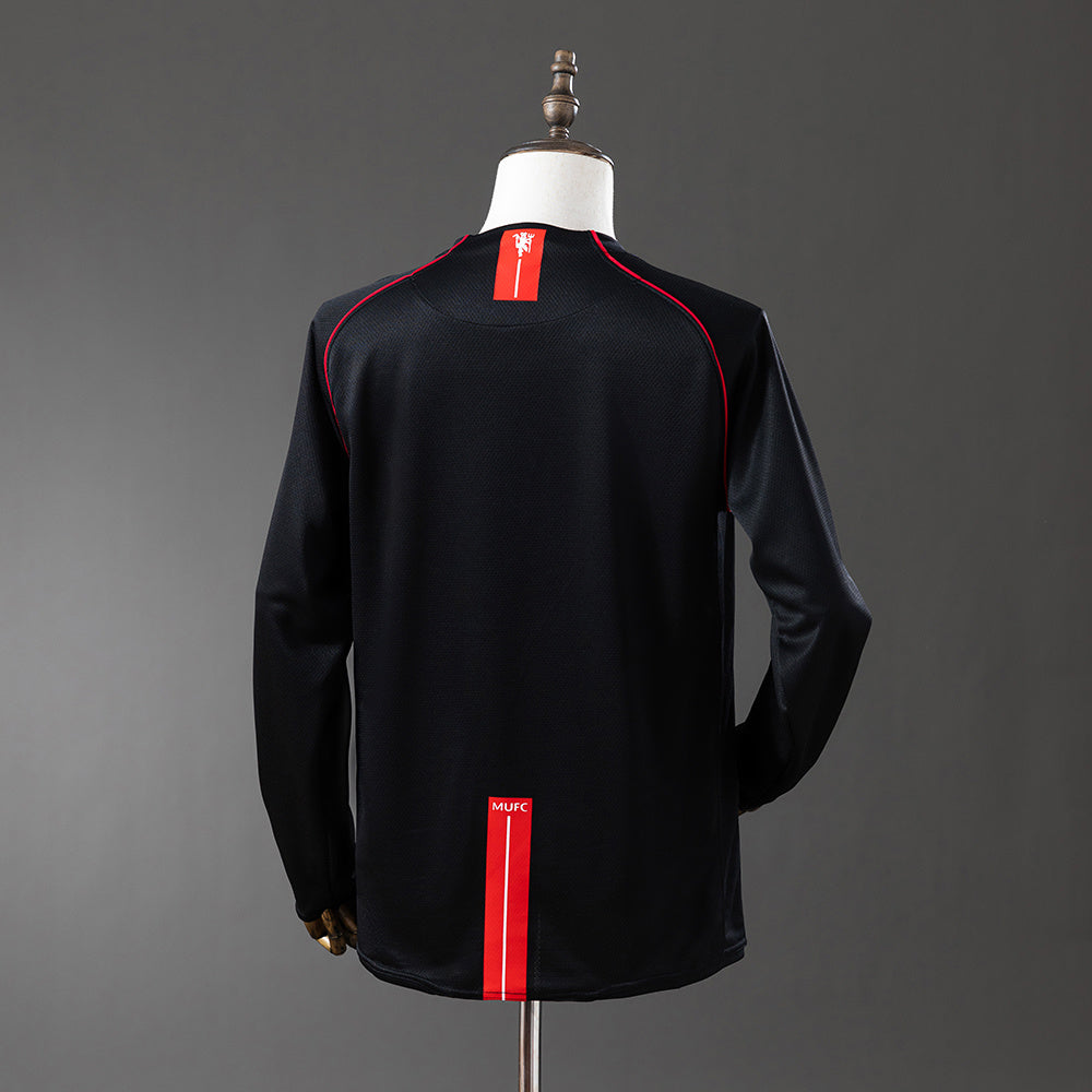 Camiseta Manchester United Visitante Manga Larga 07/08 Adultos