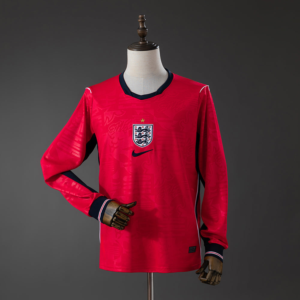 Camiseta Inglaterra Visitante Manga Larga 26/27 Adultos