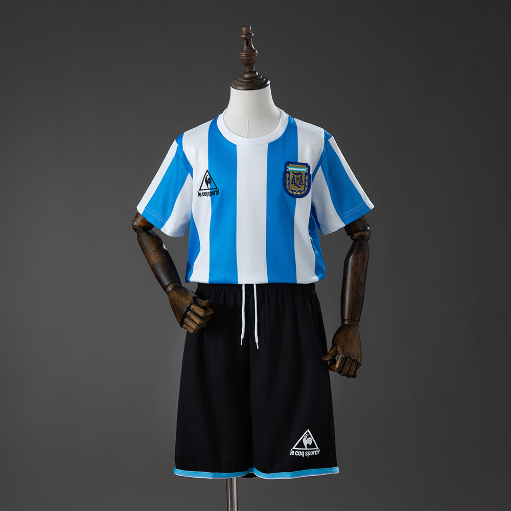Camiseta + Short Argentina 1986 Niños
