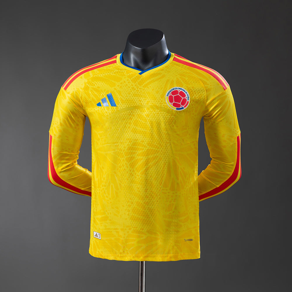 Camiseta Colombia Local Manga Larga 25/26 Adultos [PLAYER VERSION]