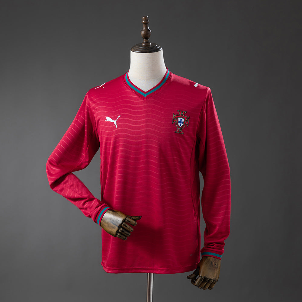 Camiseta Portugal Local 26/27 Adultos Manga Larga
