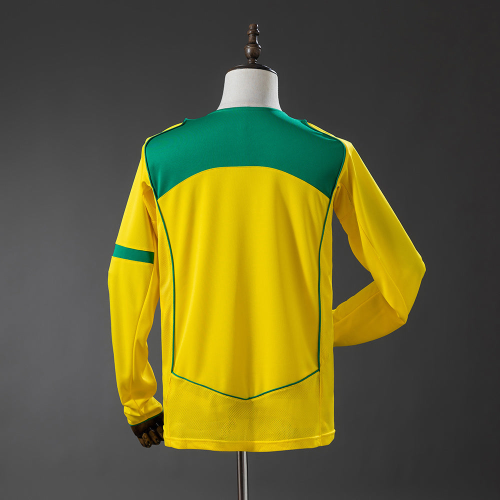 Camiseta Brasil Manga Larga 2004 Adultos