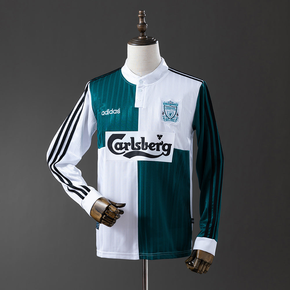 Camiseta Liverpool Visitante Manga Larga 95/96 Adultos