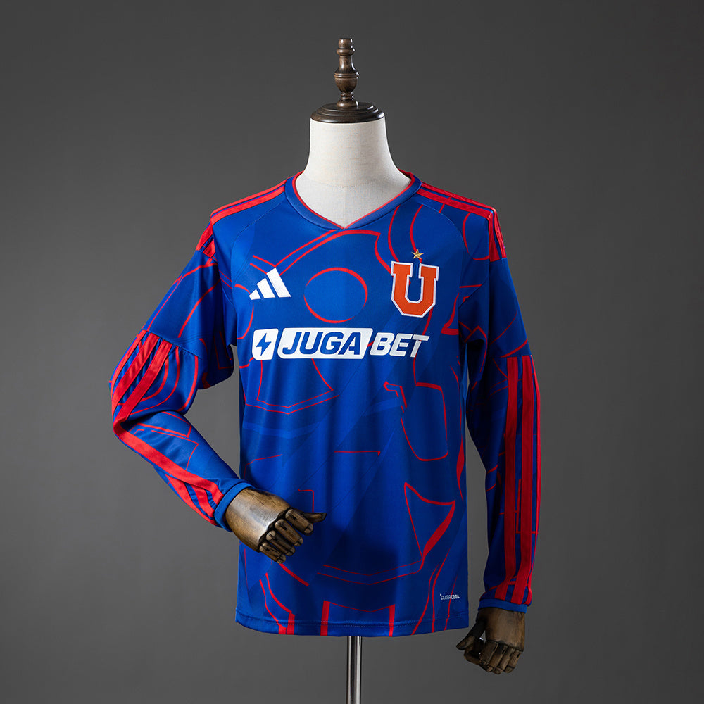 Camiseta Universidad de Chile Local 25/26 Adultos Manga Larga