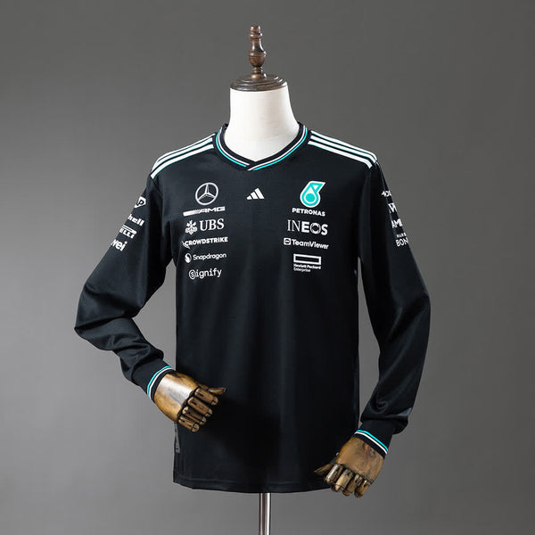 Camiseta Mercedes F1 Manga Larga 2025 Adultos